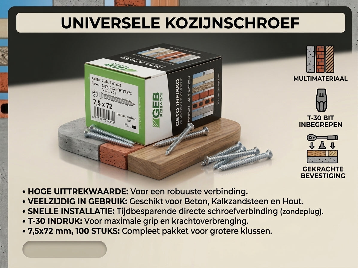 Kozijnschroef GC T30