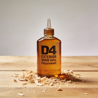 Polyurethane wood glue transparent amber