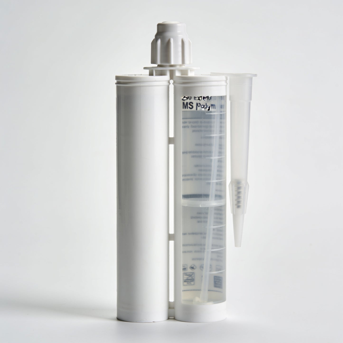 Exterior hybrid polymer adhesive cartridge