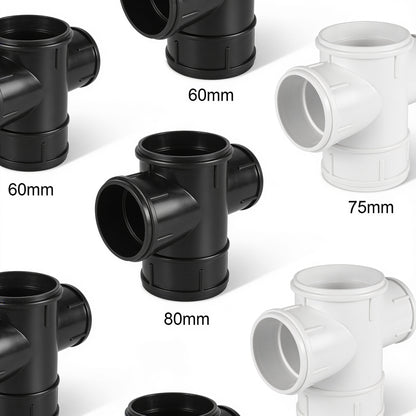 Round push-fit drainage connectors