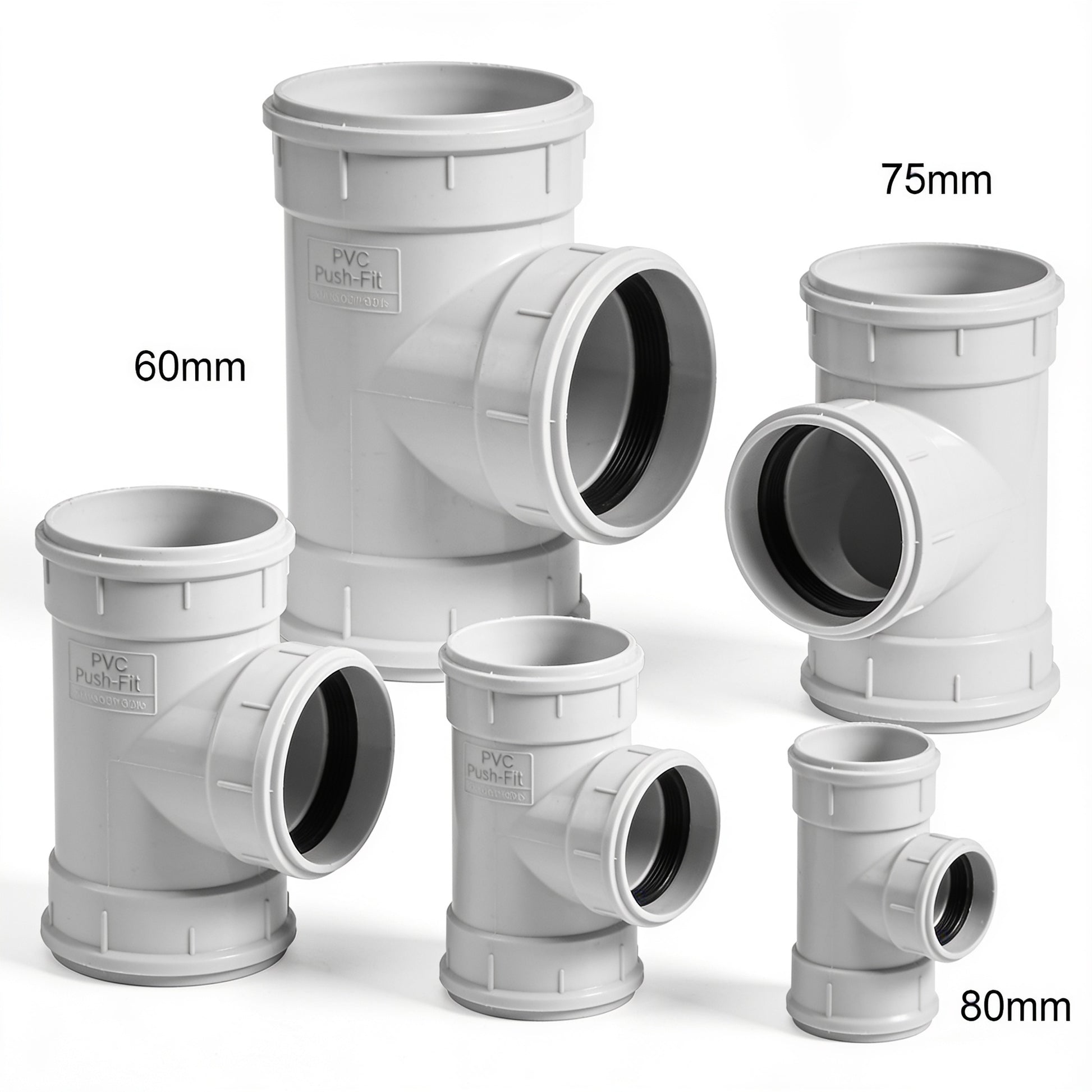 PVC drainage outlet connectors
