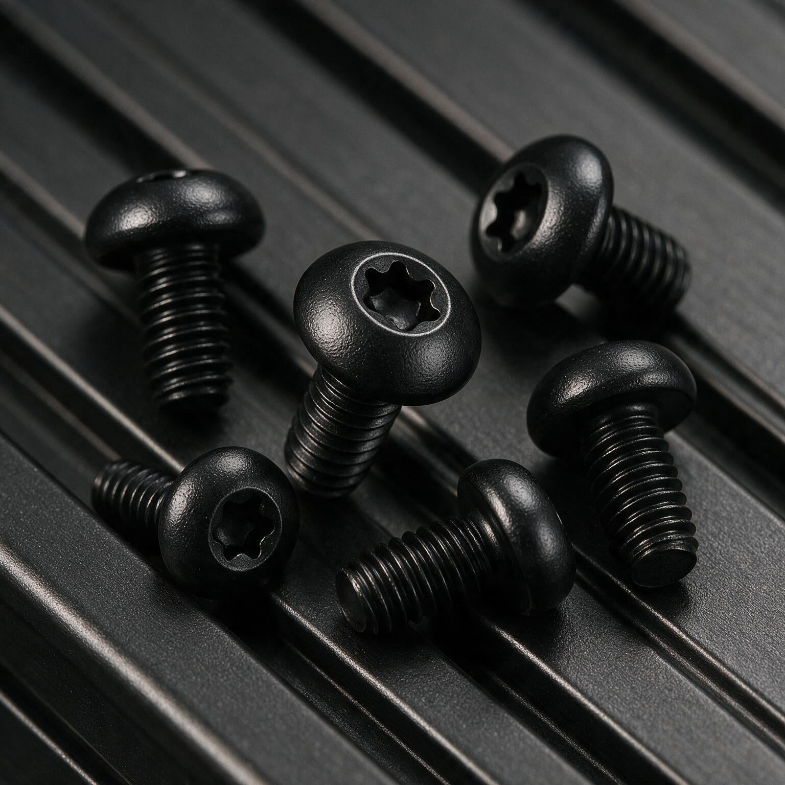 Profile screws Torx T20 close-up