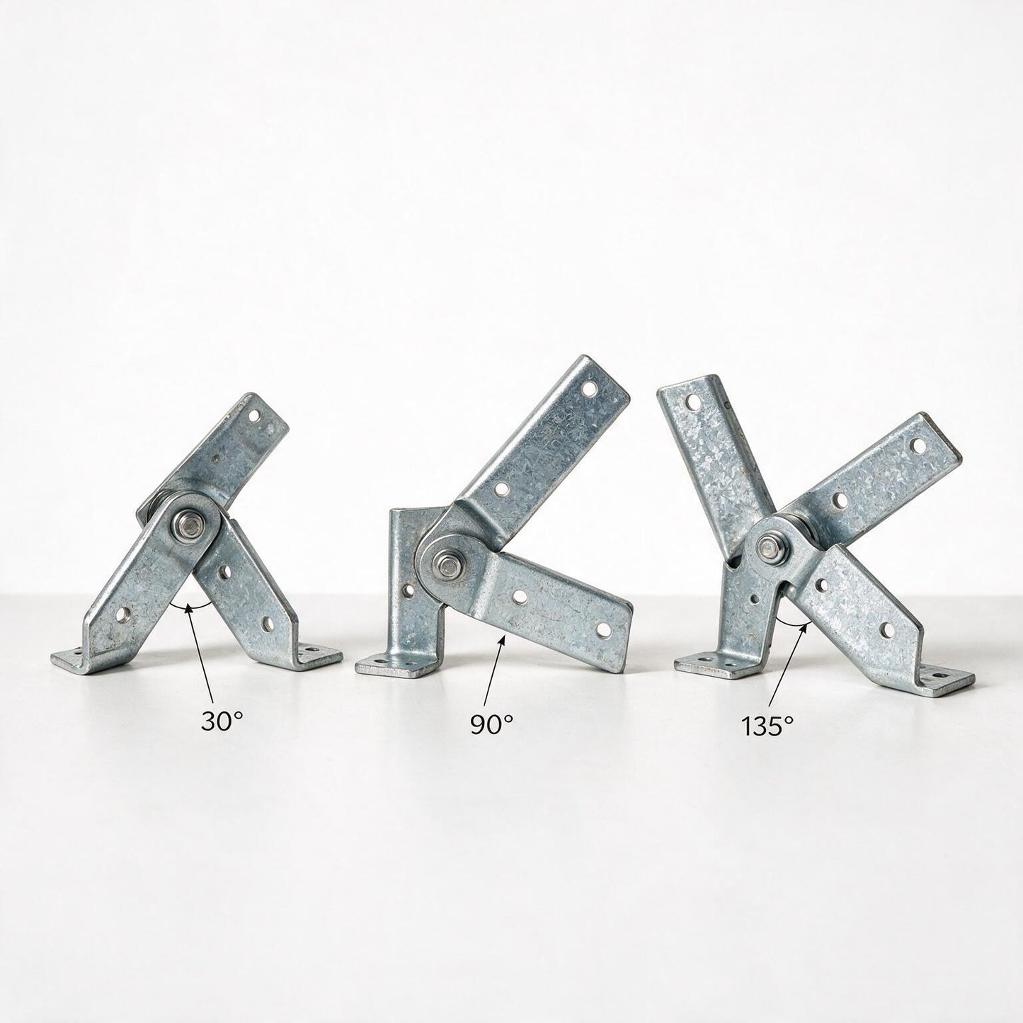 Adjustable angle connector for construction