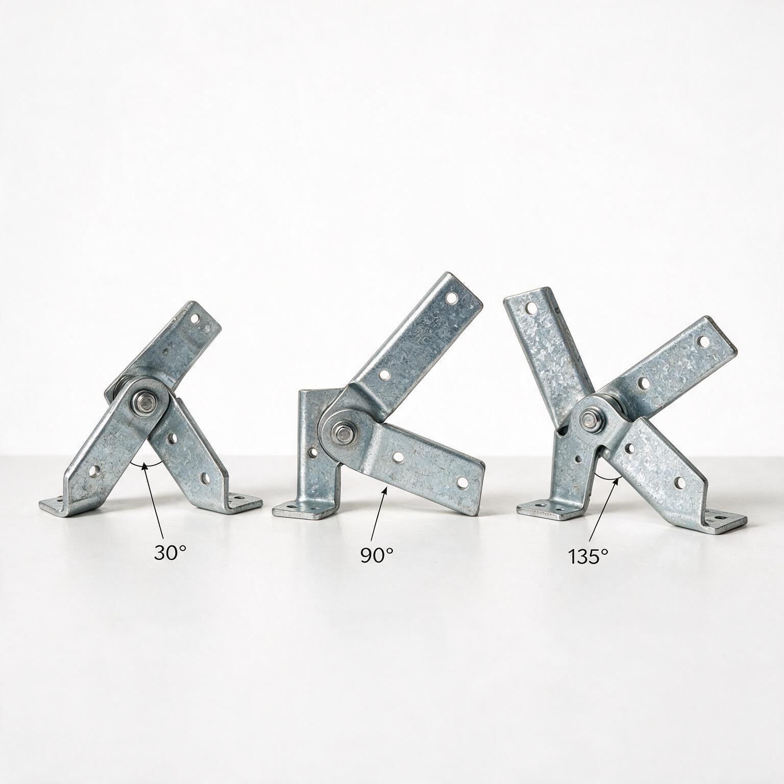 Adjustable angle connector for construction