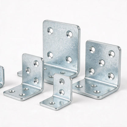 Galvanised steel external corner brackets